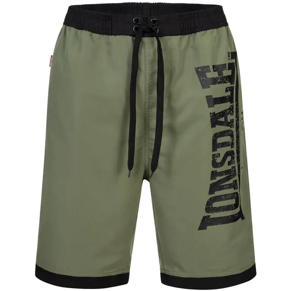 Lonsdale Moške kopalke Lonsdale 113268-Black/Olive