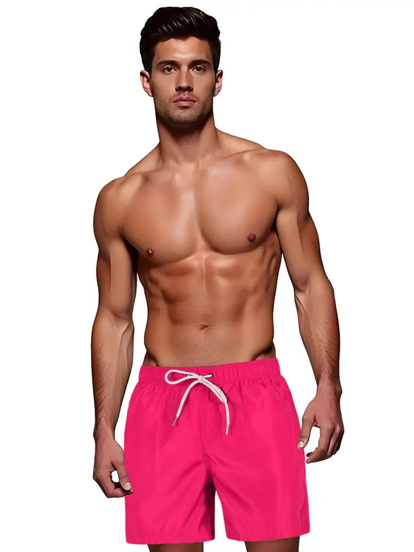 DStreet Moške kopalke v barvi fuksije