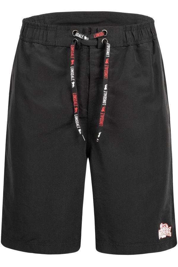 Lonsdale Moške kratke hlače Lonsdale 117245-Black/White/Red