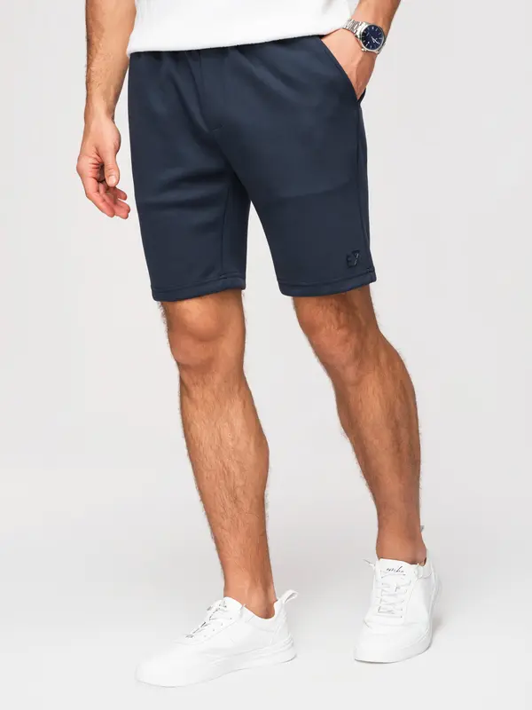 Ombre Moške kratke hlače regular fit Ombre - temno modre