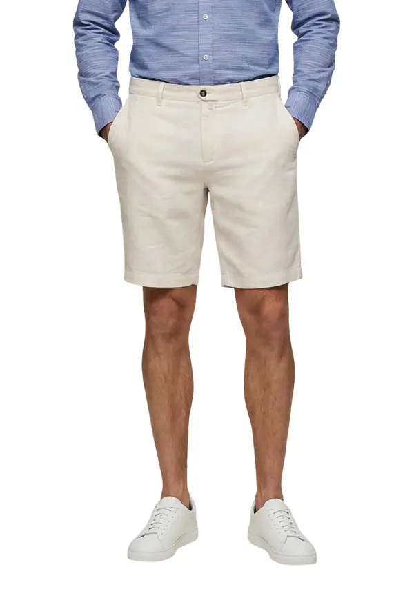 Borghese Moške lanene hlače Borghese