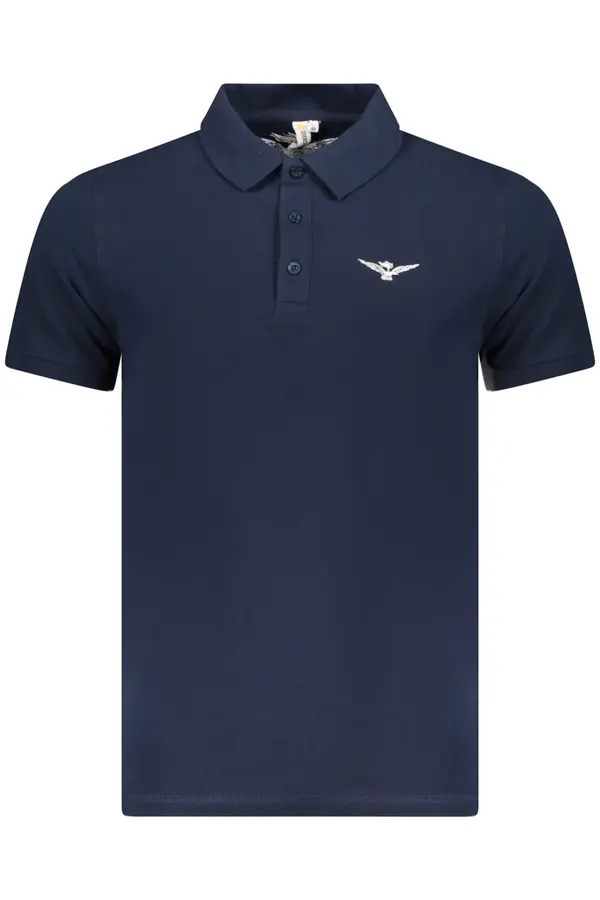 ACCADEMIA MILITARE Moške modre polo majice s kratkimi rokavi