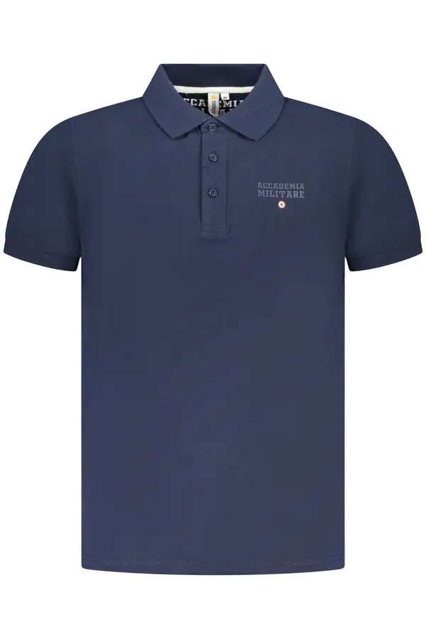 ACCADEMIA MILITARE Moške modre polo majice s kratkimi rokavi