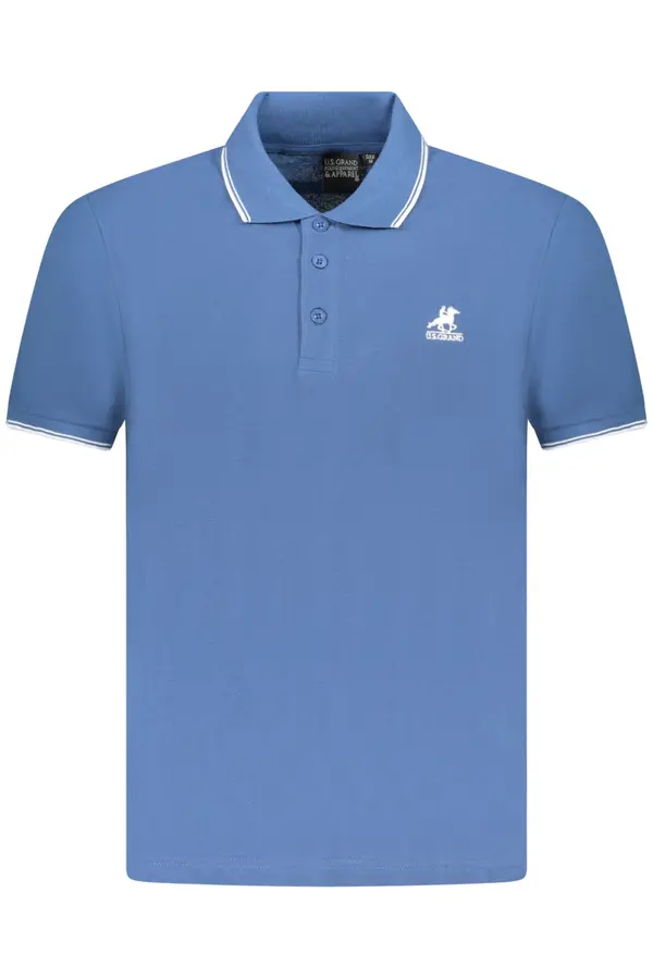 U.S. GRAND Moške modre polo majice s kratkimi rokavi