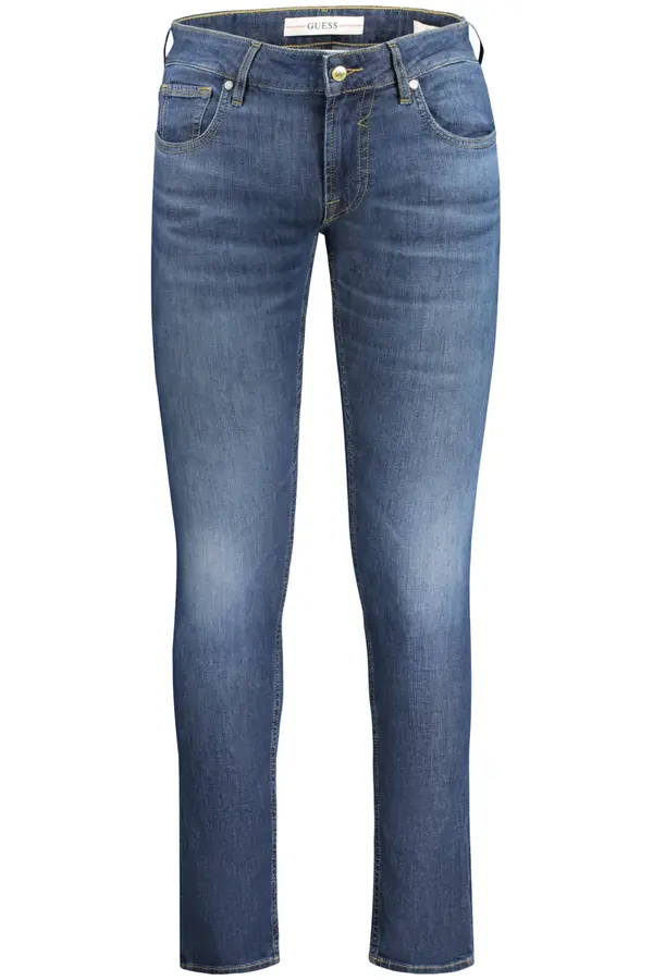 GUESS JEANS Moške modre slim fit kavbojke GUESS