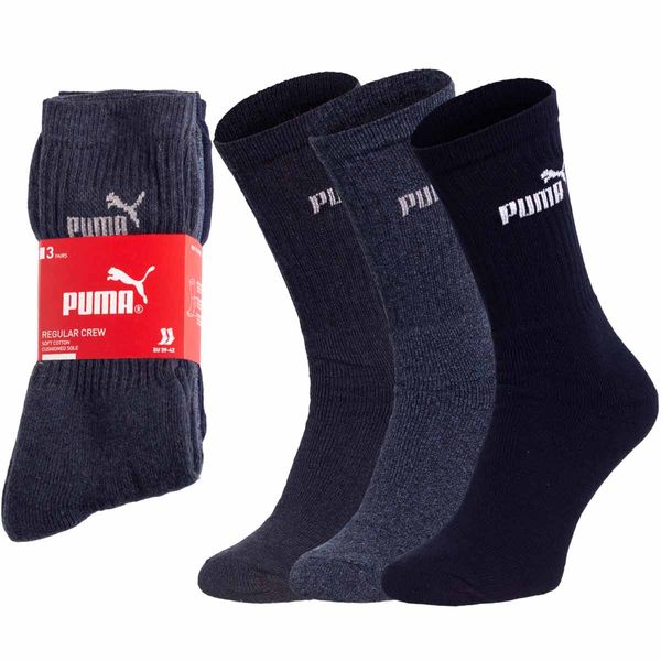 Puma Moške nogavice Puma Puma_3Pack_Socks_883296_04_Navy_Blue