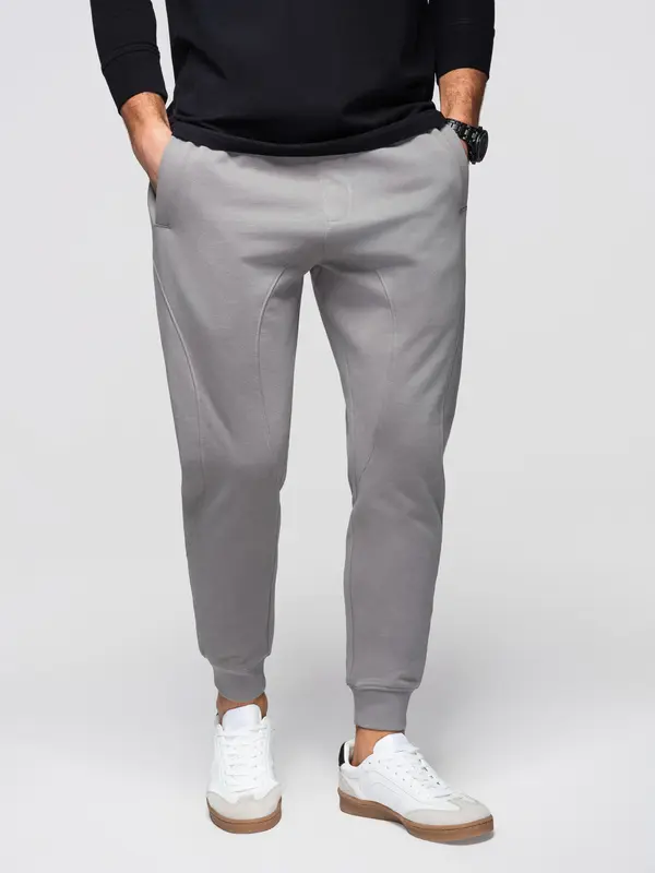 Ombre Moške ombre BASIC trenirke - sive