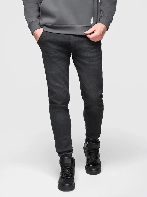 Ombre Moške ombre jeans hlače za prosti čas