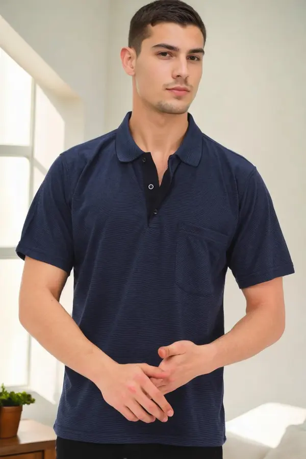 dewberry Moške polo majice Dewberry, temno modre