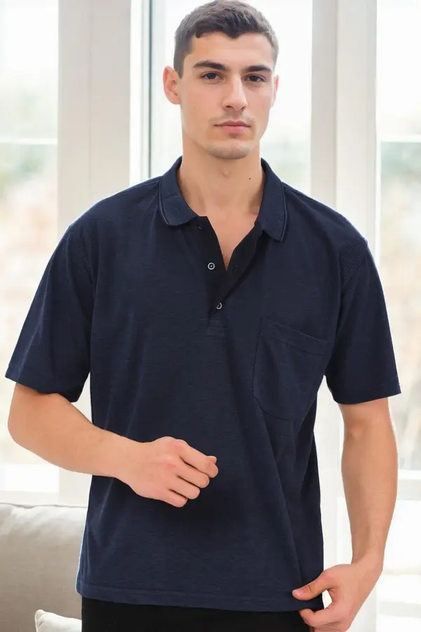 dewberry Moške polo majice Dewberry, temno modre