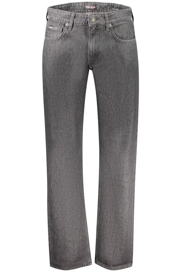 GUESS JEANS Moške ravne kavbojke v sivi barvi