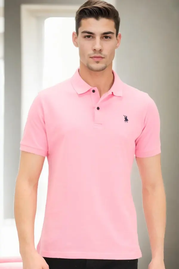 dewberry Moške roza polo majice Dewberry