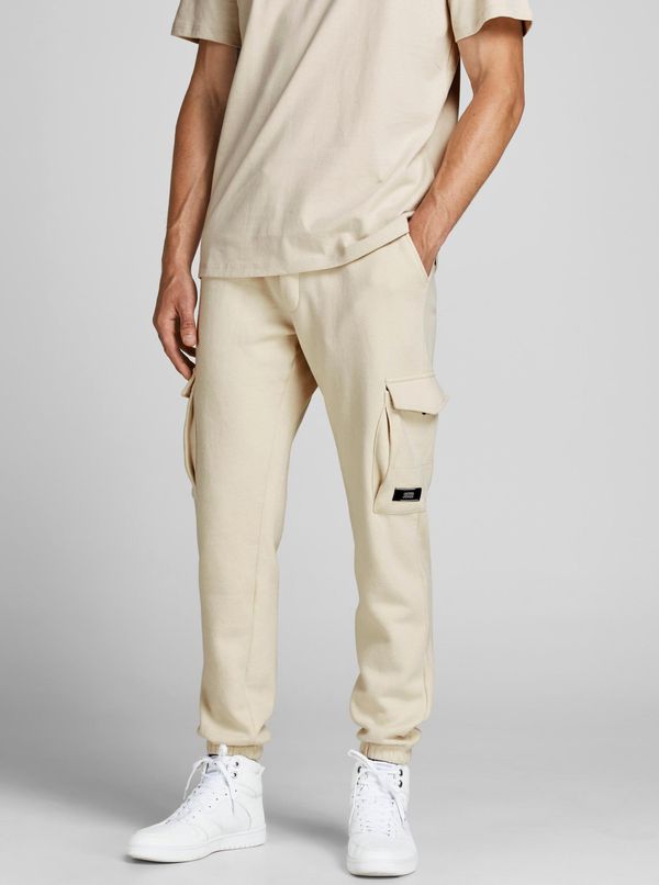 Jack & Jones Moške športne hlače Jack & Jones Beige