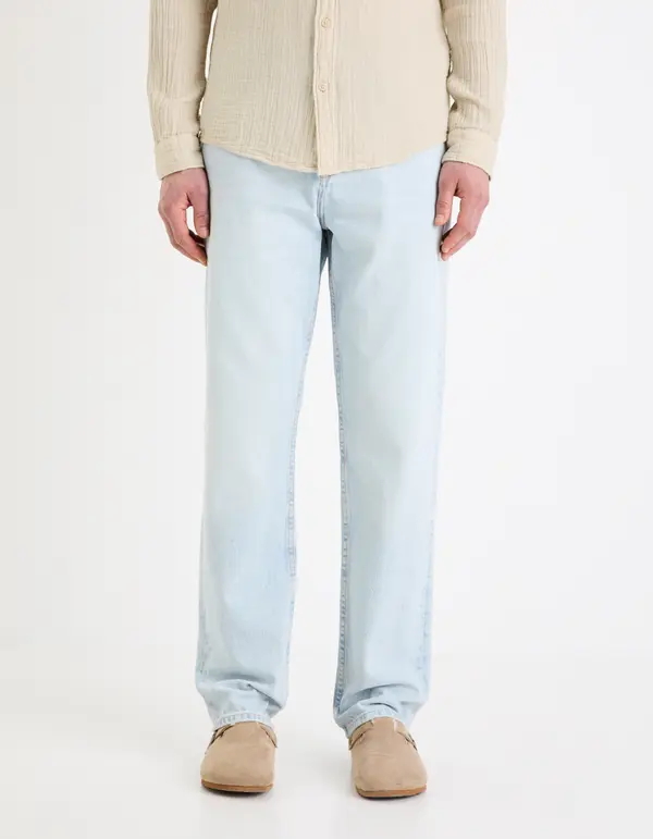 Celio Moške svetlo modre ravne kavbojke Celio