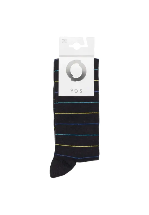 Yos Moške vesele črtaste nogavice