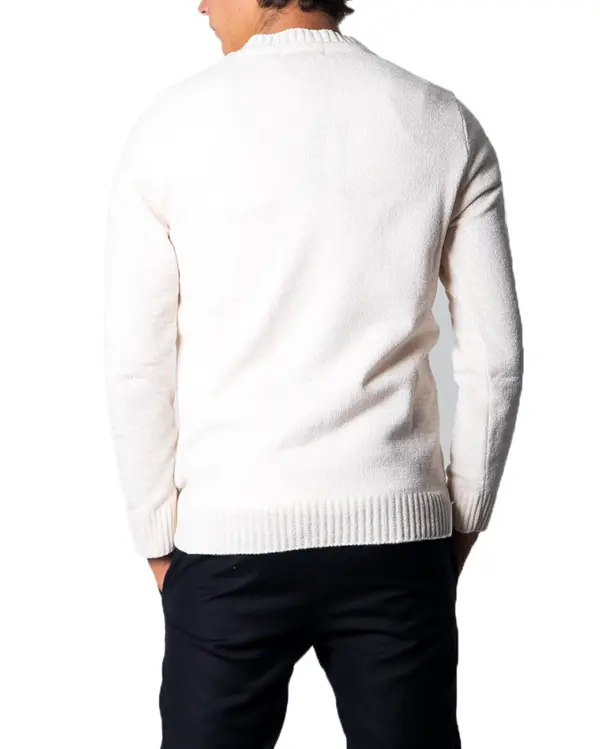 Over-d Moški beli pulover