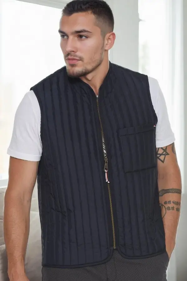 dewberry Moški brezrokavnik Dewberry, temno moder