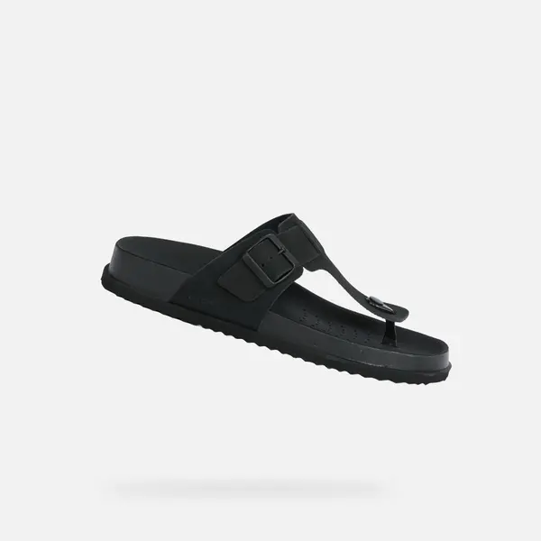 GEOX Moški copati Geox Parnaiba črne barve