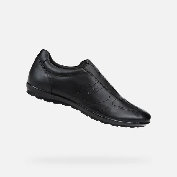 GEOX Moški črni formalni čevlji Geox Uomo Symbol