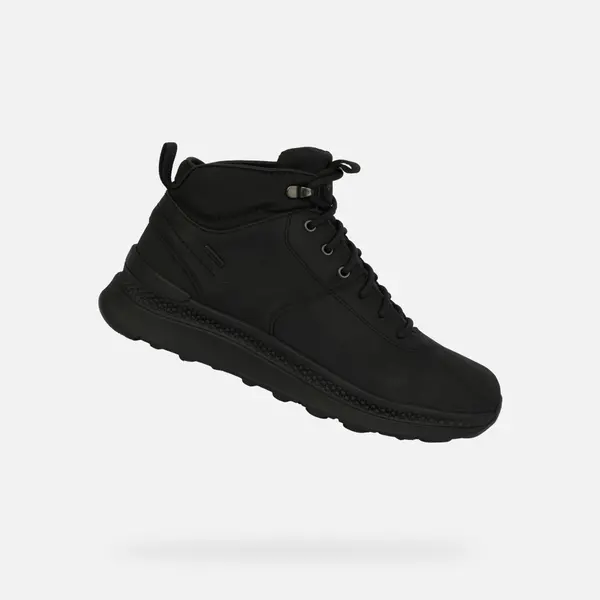 GEOX Moški črni gležnjarji Geox Spherica X2