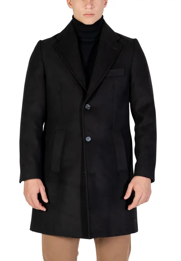 Yos Moški črni plašč Yos