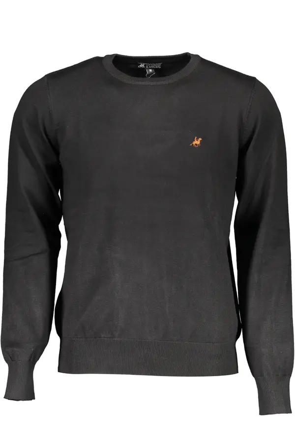 U.S. GRAND Moški črni pulover US Grand Polo