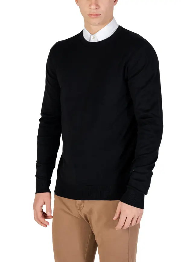 Yos Moški črni pulover Yos