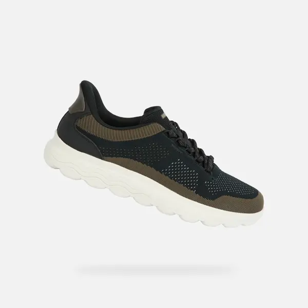 GEOX Moški črni superge Geox Spherica Plus