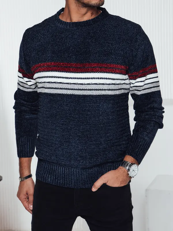 DStreet Moški črtasti pulover Dstreet