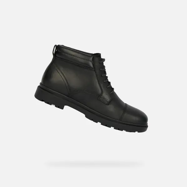 GEOX Moški gležnjarji Geox Andalo črne barve