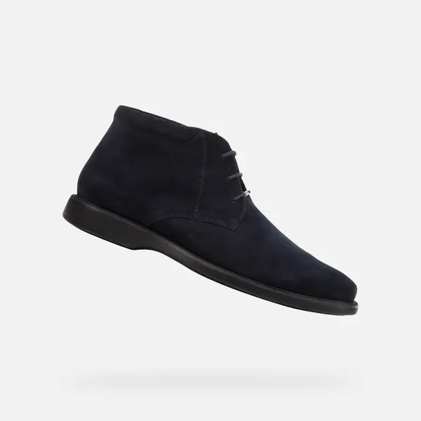 GEOX Moški gležnjarji Geox Brayden 2fit modre barve