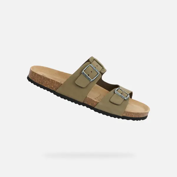 GEOX Moški kaki japonki Geox Ghita