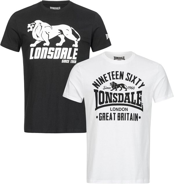 Lonsdale Moški komplet Lonsdale 114063-White/Black