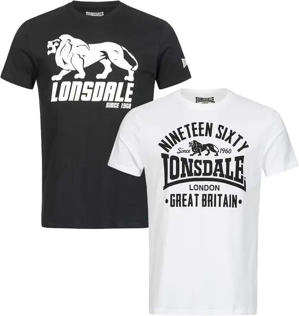 Lonsdale Moški komplet Lonsdale 114063-White/Black