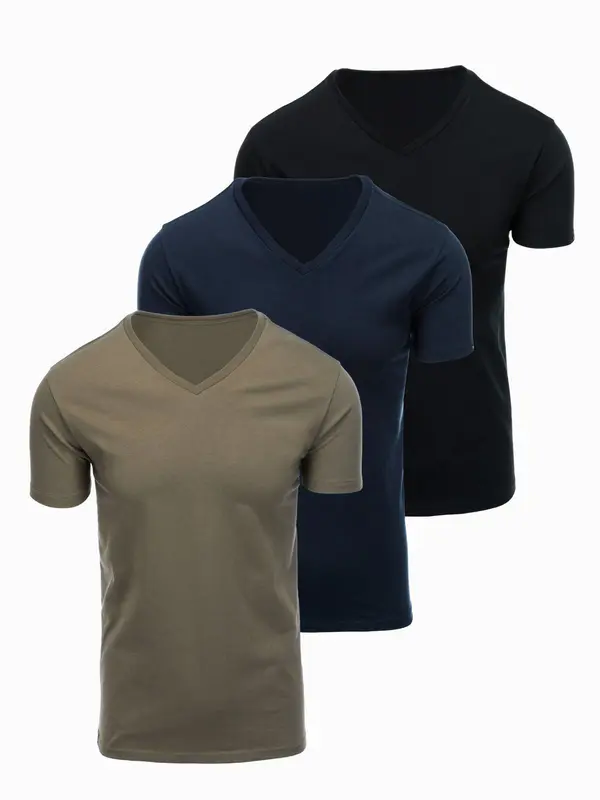 Ombre Moški komplet majic z V-izrezom Ombre BASIC