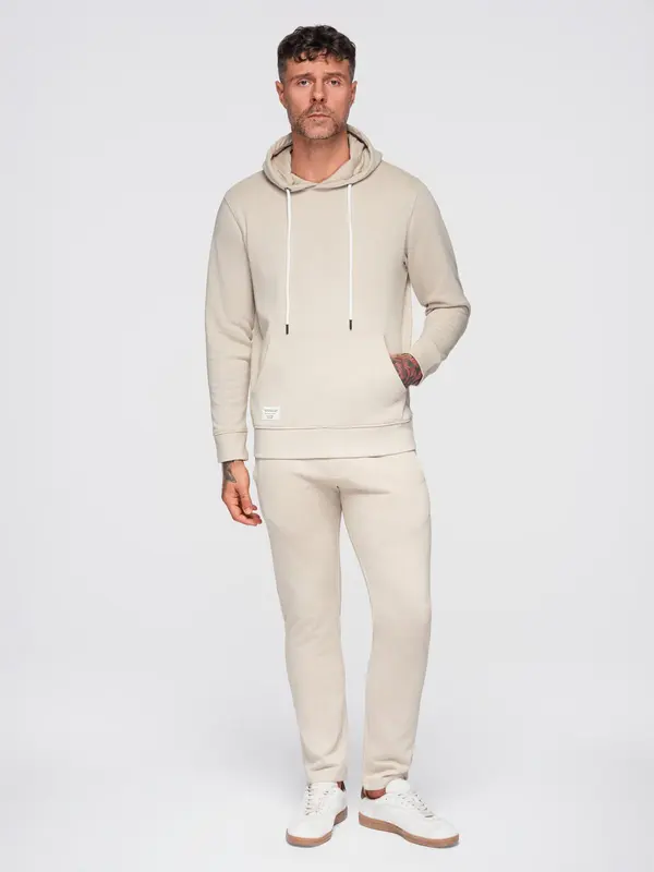 Ombre Moški komplet puloverja in hlač z ombre vzorcem