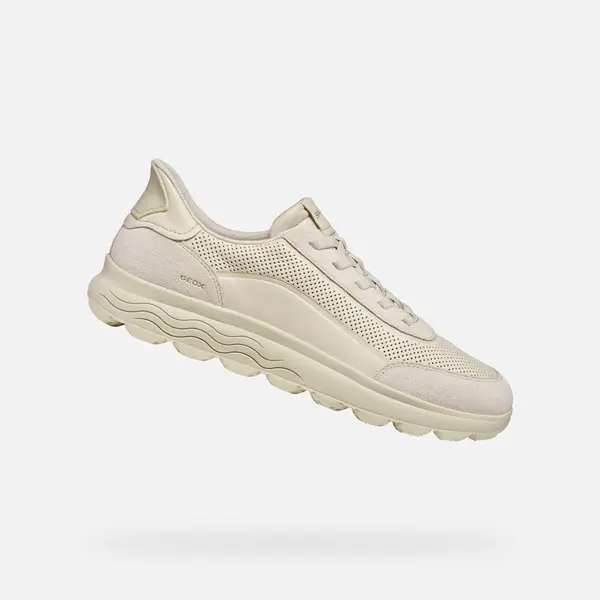 GEOX Moški kremni superge Geox Spherica Plus