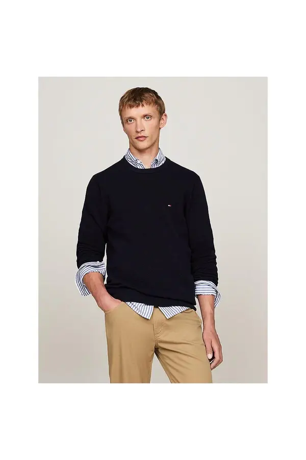 Tommy Hilfiger Moški modri pulover Tommy Hilfiger