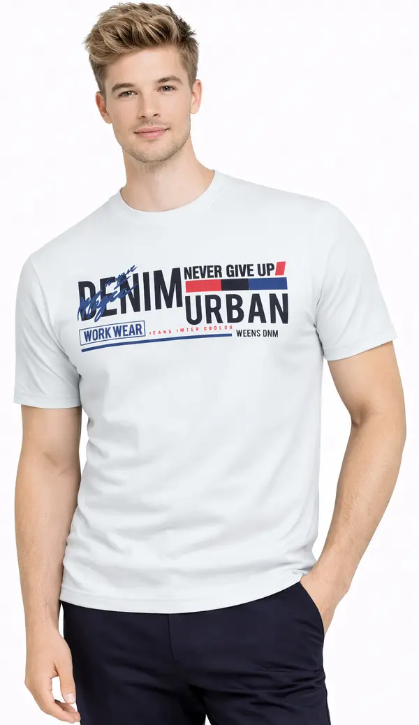 JUMPER Moški osnovni pulover - bel