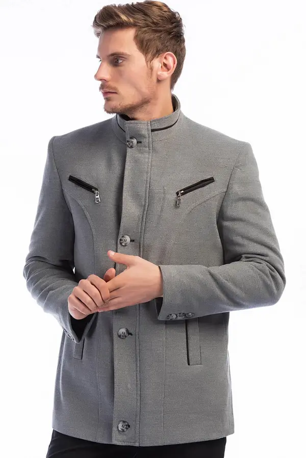 dewberry Moški plašč Dewberry siva