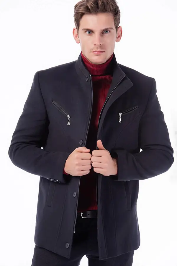 dewberry Moški plašč Dewberry, temno moder