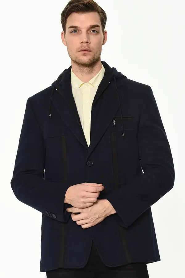 dewberry Moški plašč Dewberry, temno moder