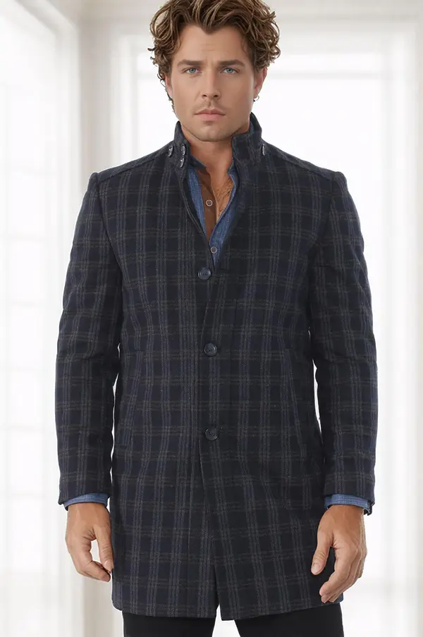 dewberry Moški plašč z vzorcem ježka