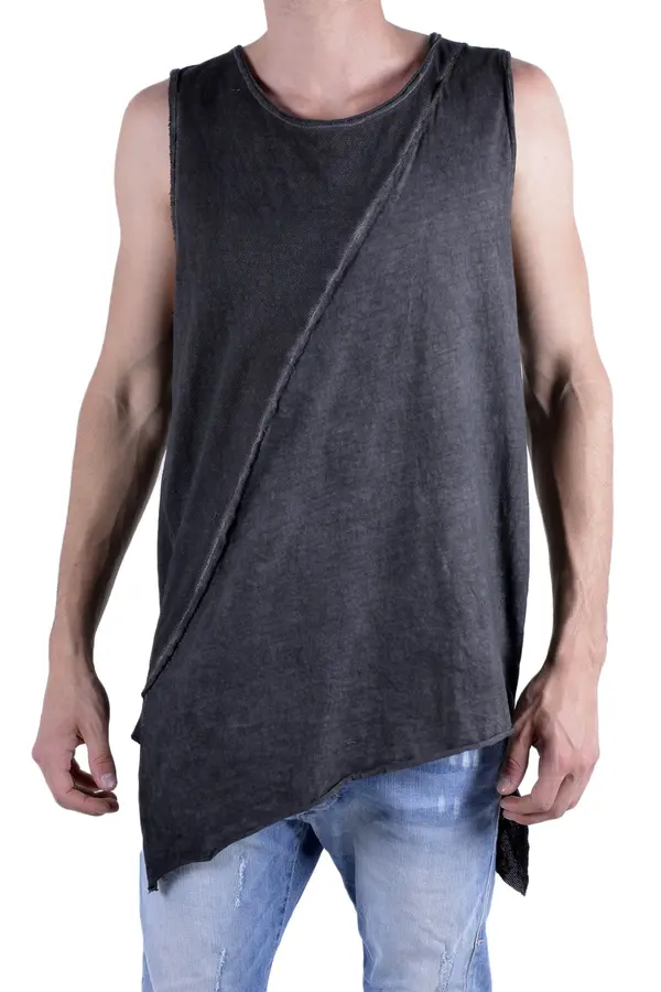 525 Moški prevelik top brez rokavov