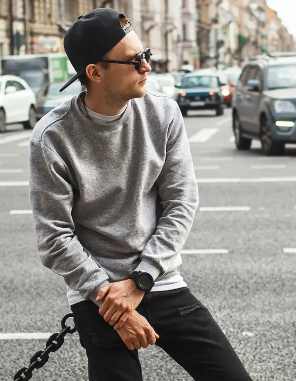 DStreet Moški pulover  DStreet