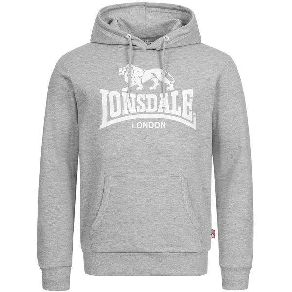 Lonsdale Moški pulover s kapuco Lonsdale 117033-Green/White