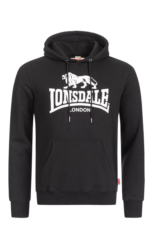 Lonsdale Moški pulover s kapuco Lonsdale 117033-Green/White