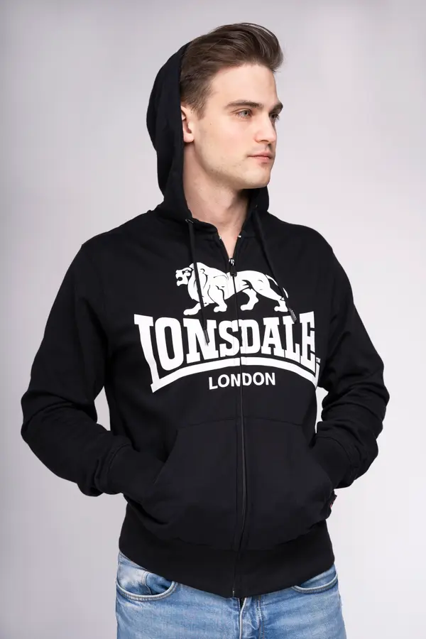 Lonsdale Moški pulover s kapuco Lonsdale Zip-Up