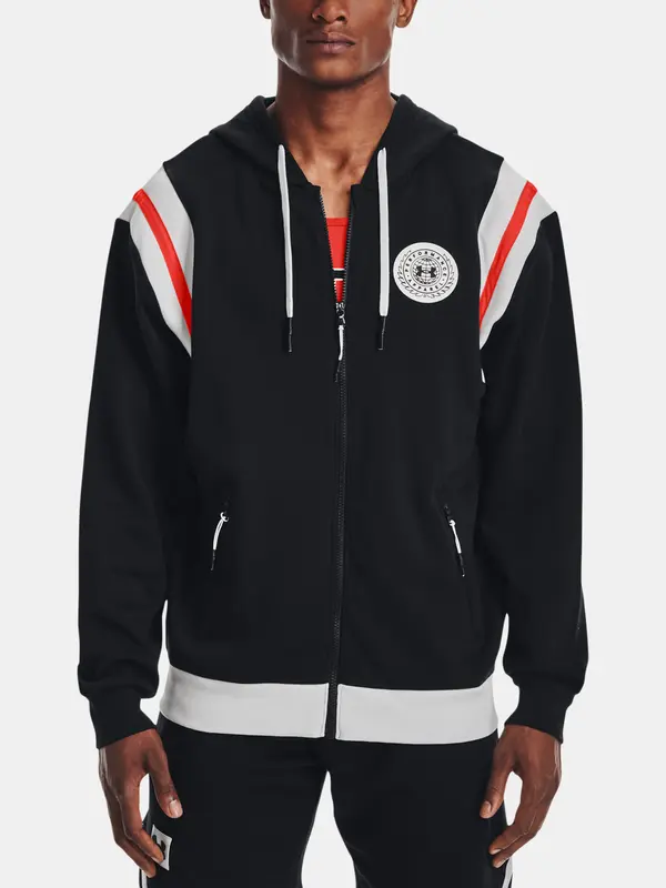 Under Armour moški pulover s kapuco Under Armour RIVAL FLC ALMA MATER FZHD