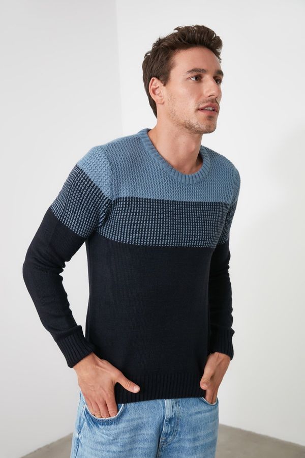 Trendyol Moški pulover Trendyol Color Block